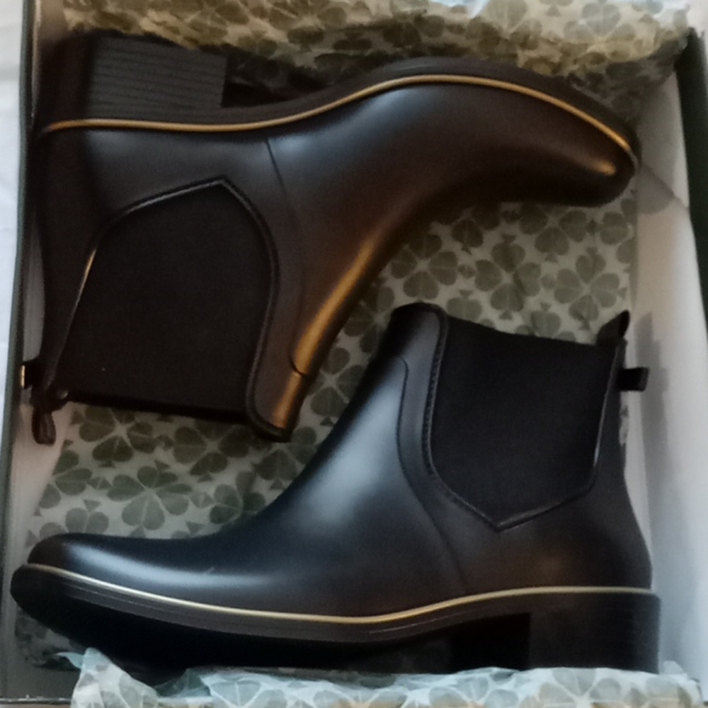 BNWT Kate Spade rubber rain booties size 9